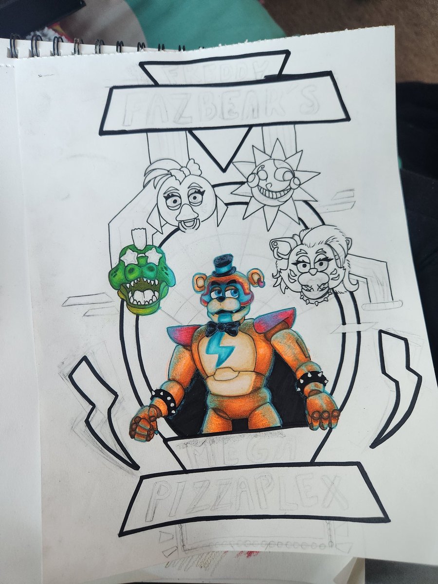 _Nightmare_83's tweet photo. I drew this to get signed by @kellengoff !! The dude was so nice, it was awsome to meet such a big VA for me. SB came out when I was in a Video Production class, I spent my whole class watching the game LOL #fnaf #fnafsb #glamrockfreddy #kellengoff https://t.co/hw2MKGmcrH
