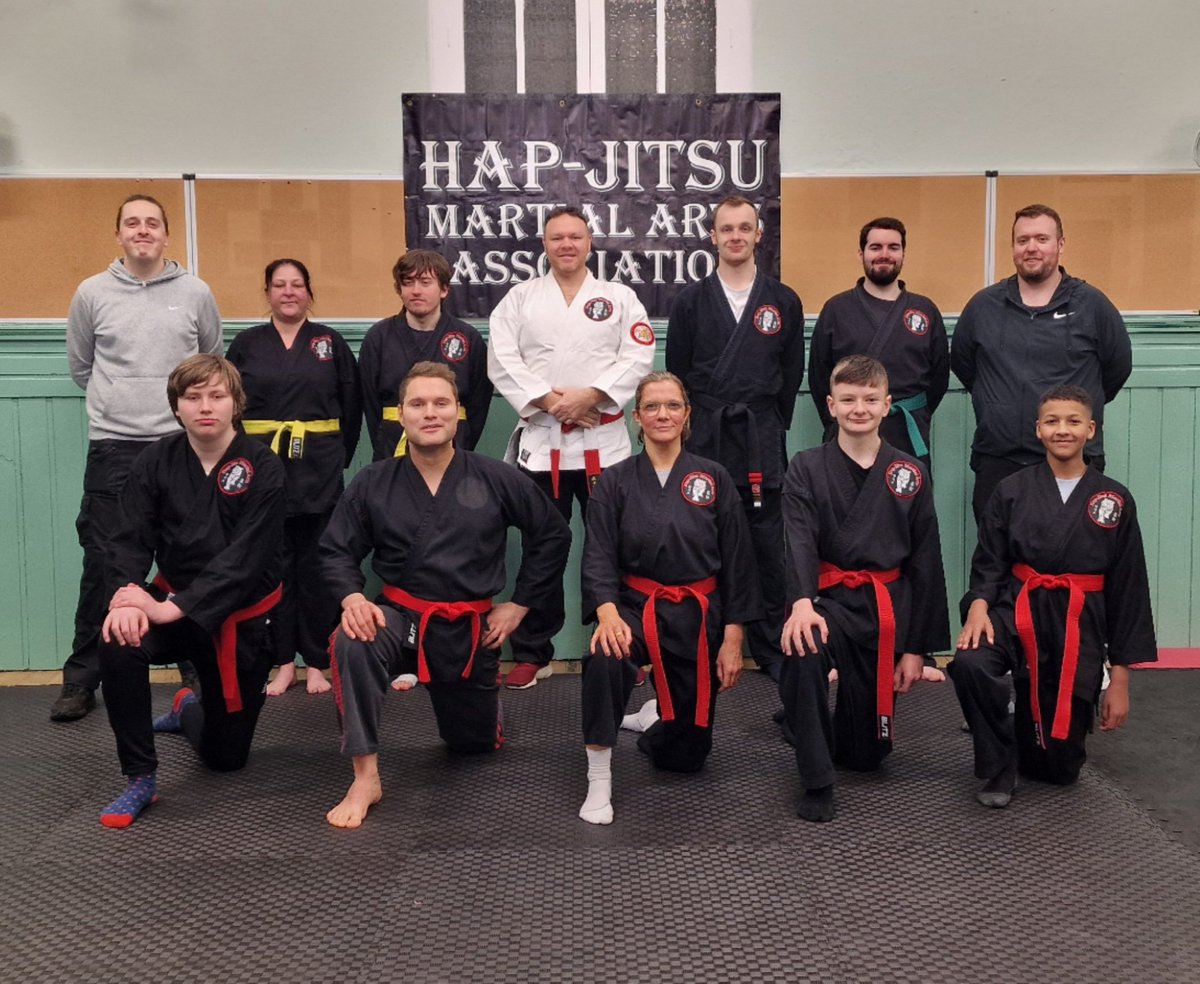 hapjitsumaa's tweet photo. Congratulations to all our students who achieved new belts levels last night, fantastic effort by everyone as we finish up for the Christmas break.  Well done to you all!
#hapjitsu #selfdefence #martialarts #gradingtime #hardworkpaysoffs #dennistoun https://t.co/Nzh8VPMQTL