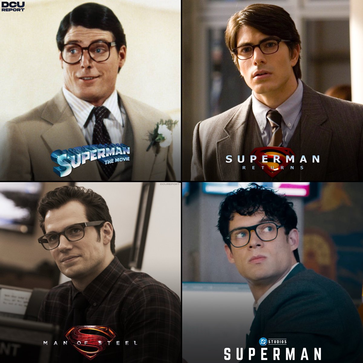 Clark Kent in live-action films throughout the years 👓 #Superman