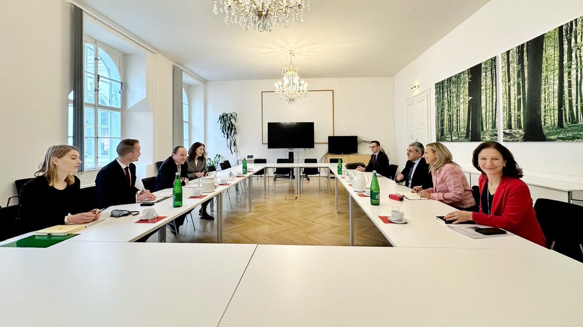 Grateful to meet Ambassador Harald Stranzl, Head of Foreign Economic Relations <a href="/MFA_Austria/">MFA Austria</a> 🇦🇹 . Austria’s expertise in development cooperation and its commitment to sustainable tourism policies offer immense potential to advance tourism worldwide.