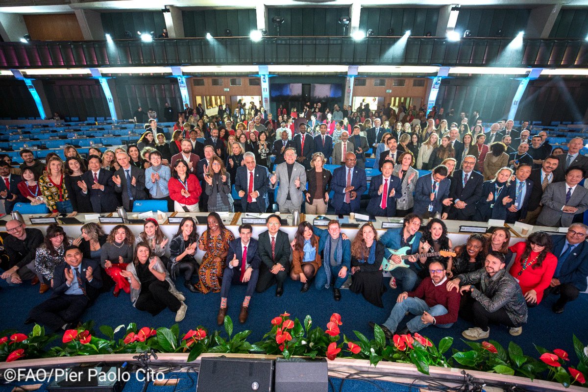 Honouring <a href="/FAO/">Food and Agriculture Organization</a>'s greatest asset: its employees. We celebrate their dedication, innovation and teamwork at the Employee Recognition Awards. Together, as ONE FAO FAMILY, we support Members globally to transform agrifood systems &amp; ensure the #4Betters - leaving no one behind. #SDGs