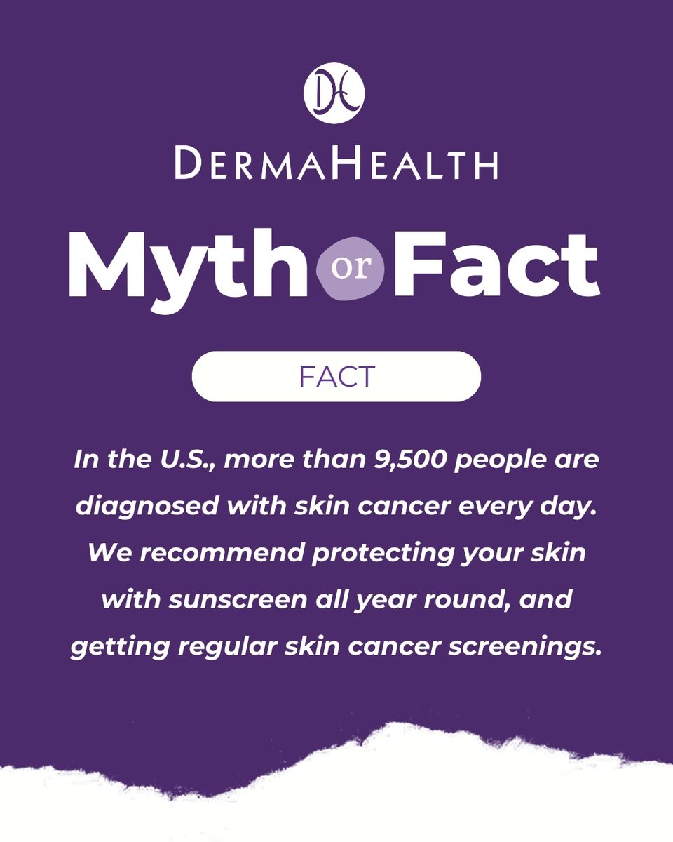DermaHealthDerm's tweet photo. Regular skin cancer screenings are a vital component of maintaining your overall health. Early Detection saves lives. https://t.co/w2PiUsnOOM