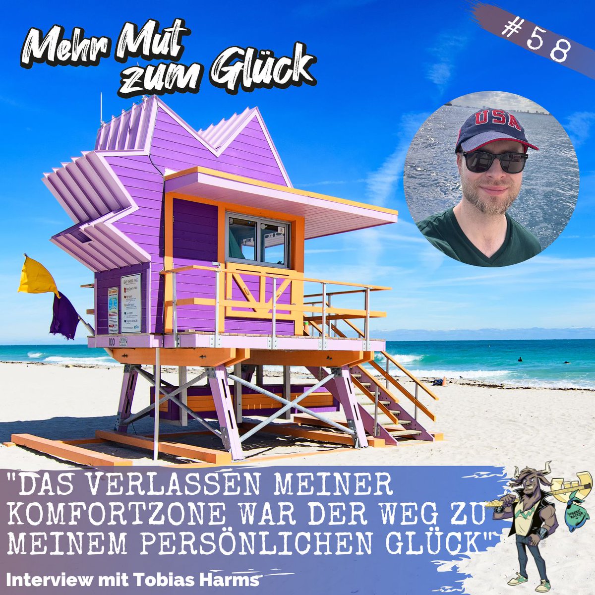 In meiner letzten Podcastfolge 2024 geht meine Leitung nach Miami zu Tobias. Vor einigen Monaten zog er mit seiner Frau nach Miami, Florida, und berichtet von den Herausforderungen und Freuden, die das Leben in den USA mit sich bringt. 
👉Zum Interview: mehr-mut-zum-glueck.de/das-verlassen-…