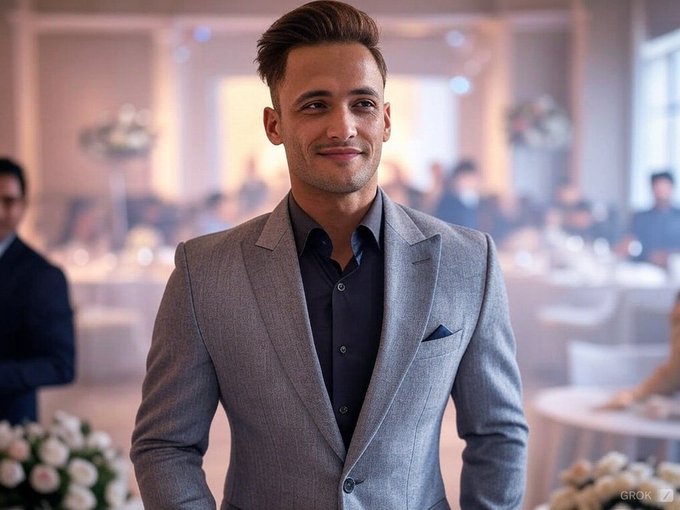Nikhil_SherAsim's tweet photo. HANDSOME HUNK ASIM RIAZ  ✨👑

Picture from mere bhai @Khaled_Shaik143

#AsimRiaz !! #AsimSqaud !! #BiggBoss18 #BB18 https://t.co/2UffQc6VTN