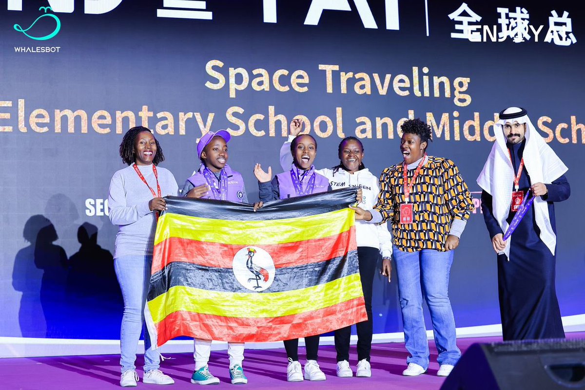 YoungEngneersUG's tweet image. UGANDAN CHILDREN CROWNED CHAMPIONS AT THE ENJOYAI 2024 GLOBAL FINAL IN CHINA
Kampala, Uganda - December 18th, 2024: Ugandan teenagers from the African School of Innovations Science and Technology, the organization that runs the Young Engineers STEM program in Uganda have…