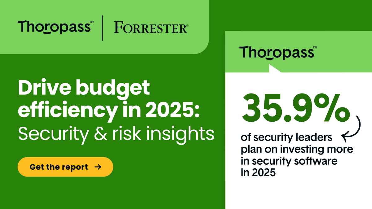 💡 Forrester’s Budget Planning Guide reveals that 39.5% of security leaders are prioritizing security software investments for 2025.

See why this is a top focus—read the full report: bit.ly/3ZzPncq