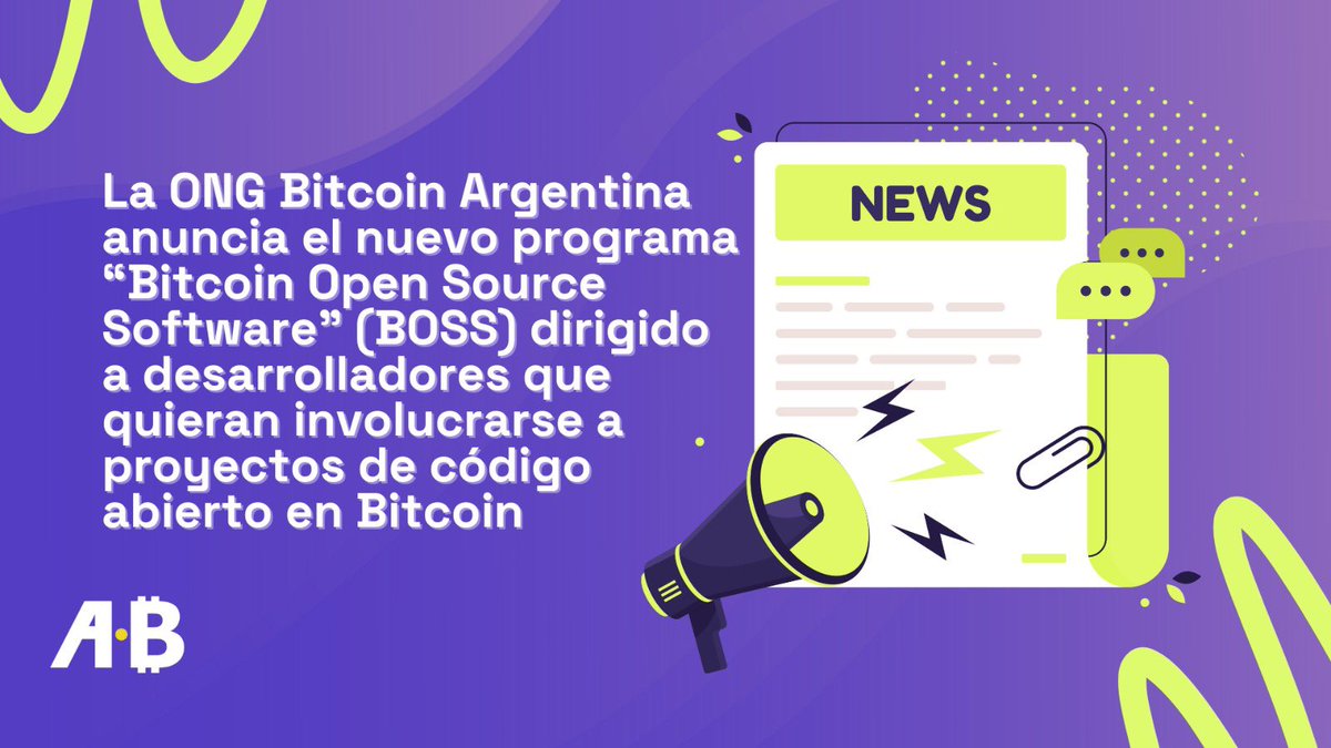 Desde BitcoinAr estamos felices de apoyar Bitcoin Open Source Software  (BOSS) 2025 🌍 Esta iniciativa educativa gratuita y online desarrollada por  @libdesatoshi en colaboración con Chaincode, busca capacitar a  desarrolladores hispanohablantes interesados