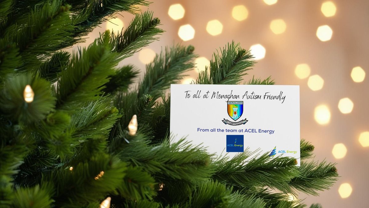 acelenergy's tweet photo. ACEL Energy has chosen not to send Christmas cards but instead will make a donation in lieu to Monaghan Autism Friendly initiative in partnership with AsIAm, a cause close to our hearts.
We thank the team there for their work in improving the lives of those living with autism.🧩 https://t.co/uRloD6h5OA