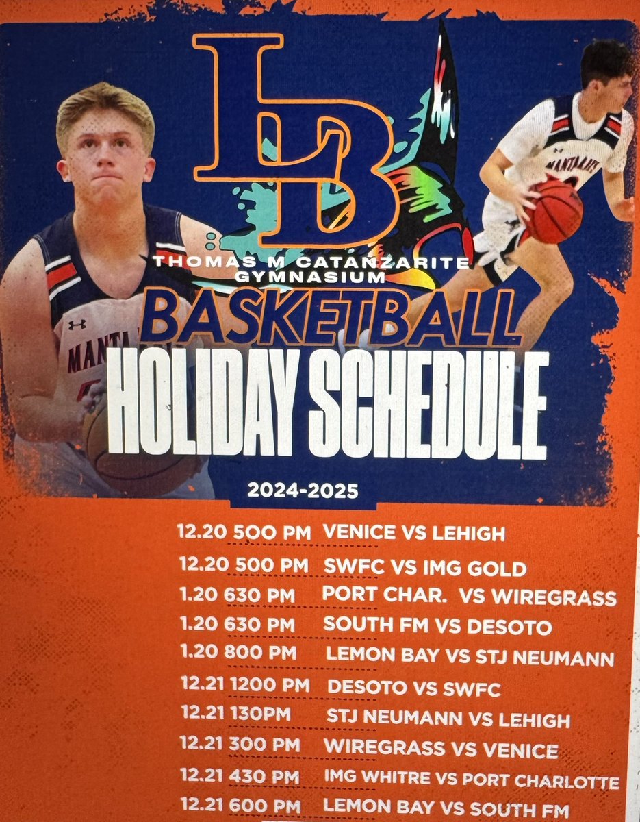 The Lemon Bay Holiday Shootout is the second-largest basketball event in the #SunPreps area. It kicks off tomorrow in Englewood. Make sure to check SunPreps.com later tonight or Friday’s Daily Sun for a quick breakdown of each team.