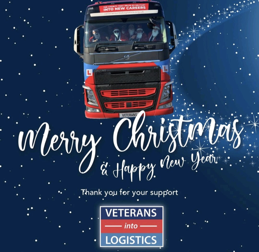 🎄🔔❄️Wishing you a very merry Christmas and a happy and peaceful new year, from all of us at Veterans into Logistics!❄️🔔🎄