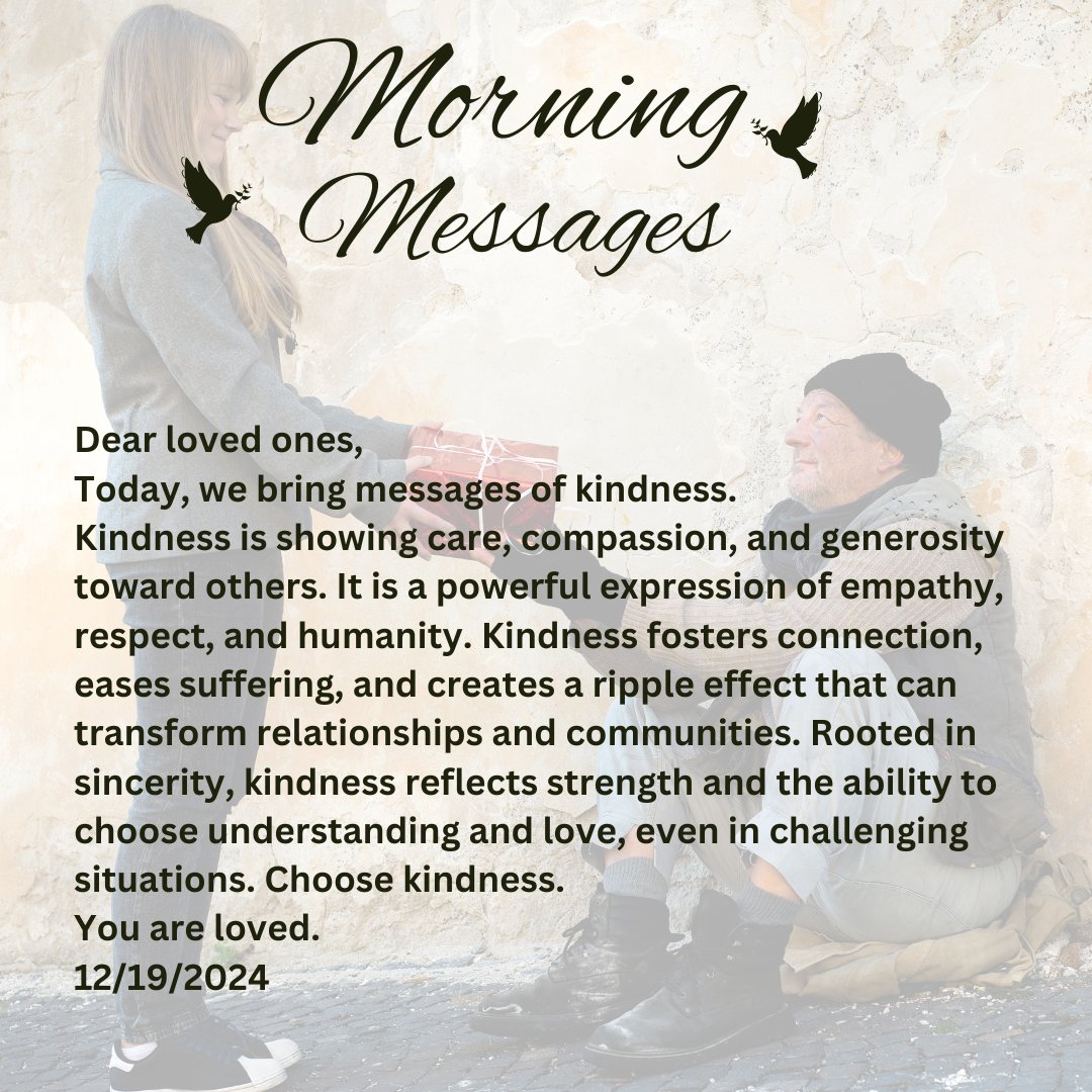 joykinga's tweet image. Practice random acts of kindness today! #morningmessage