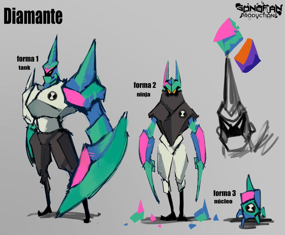 SonofanOfficial's tweet photo. Redesenhando aliens do Ben 10 (em ordem) ate 2K

Dia 3: Diamante 💎

(Pensei nele tendo 3 formas, q aparecem quando algum inimigo quebra muito ele, ou quando ele precisa ficar mais rápido) https://t.co/sCFy5AdGpi