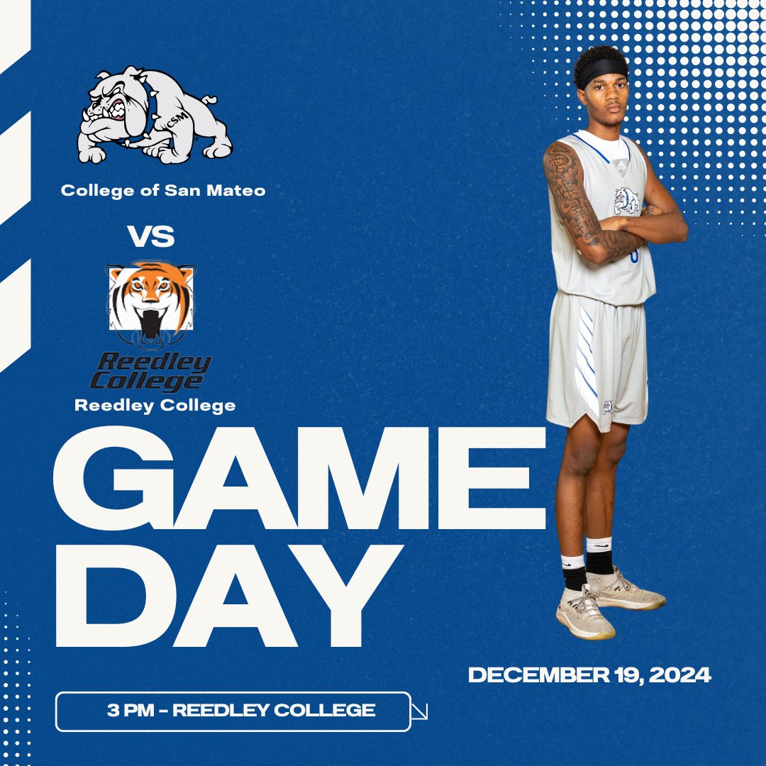 🚨GAME DAY🚨
Bulldogs will take on Reedley College for the second game of their road trip. Tip off is set for 3pm. 
Watch the live stream here💻:
youtube.com/@rctigerfootba…