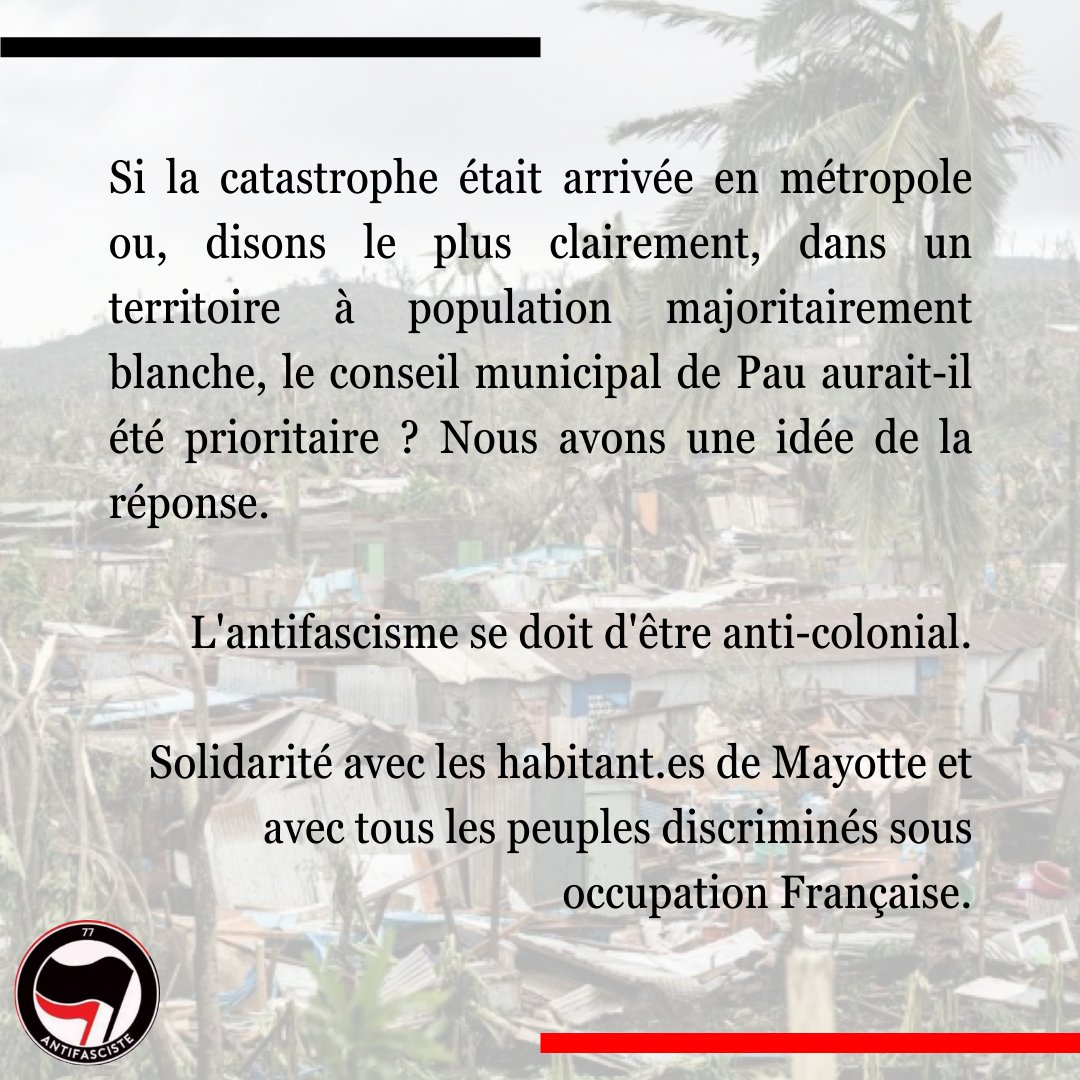 Mayotte un territoire sous occupation Française. 

#mayotte #mayottecyclone