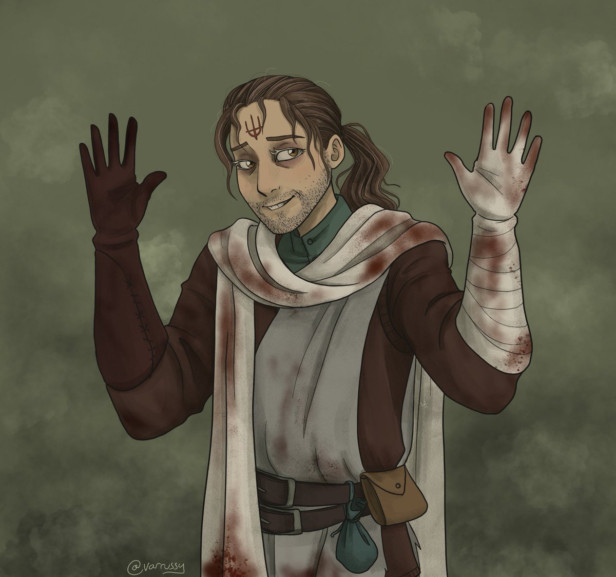 Trying out some brushes and it turned into this #ELDENRING #EldenRingFanart