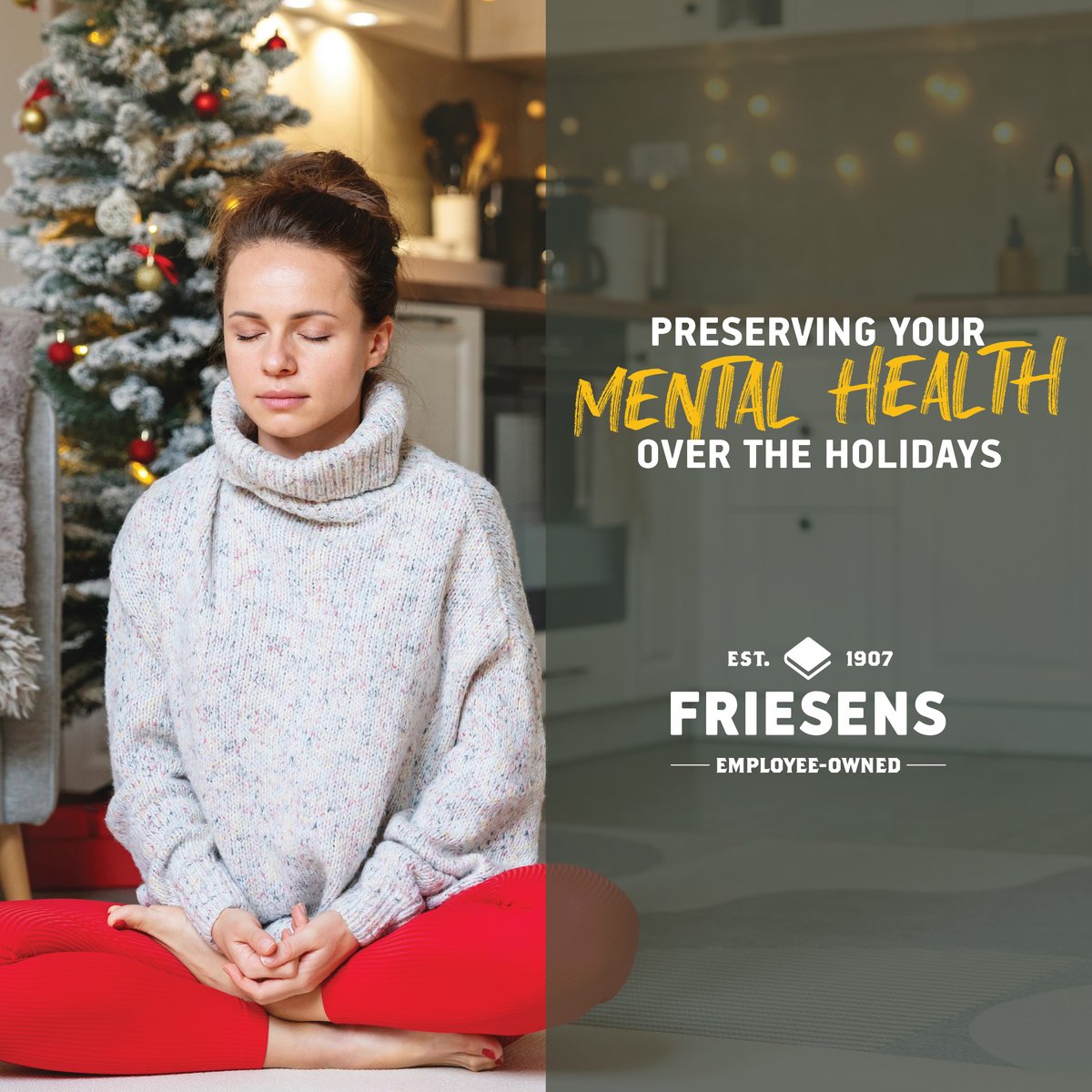 The holiday season is a time of joy, celebration, and togetherness. However, it can also bring stress and anxiety. Preserve your mental health during the busy time using some (or all) of these practical tips (spoiler, reading is on the list!): ow.ly/f6n150UfZ7Z