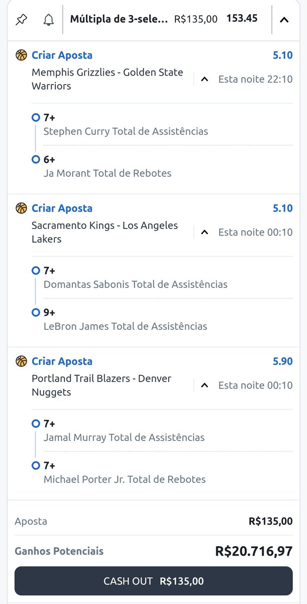 blackhousetips's tweet photo. Hoje não tem como ficar de fora disso.

A projeção esta absurda! 

🏀 0.25un em cada individual
🏀 0.10un na tripla 

➡️ LINK PRONTO NOS COMENTÁRIOS 👇🏻 https://t.co/S2qByKJaow
