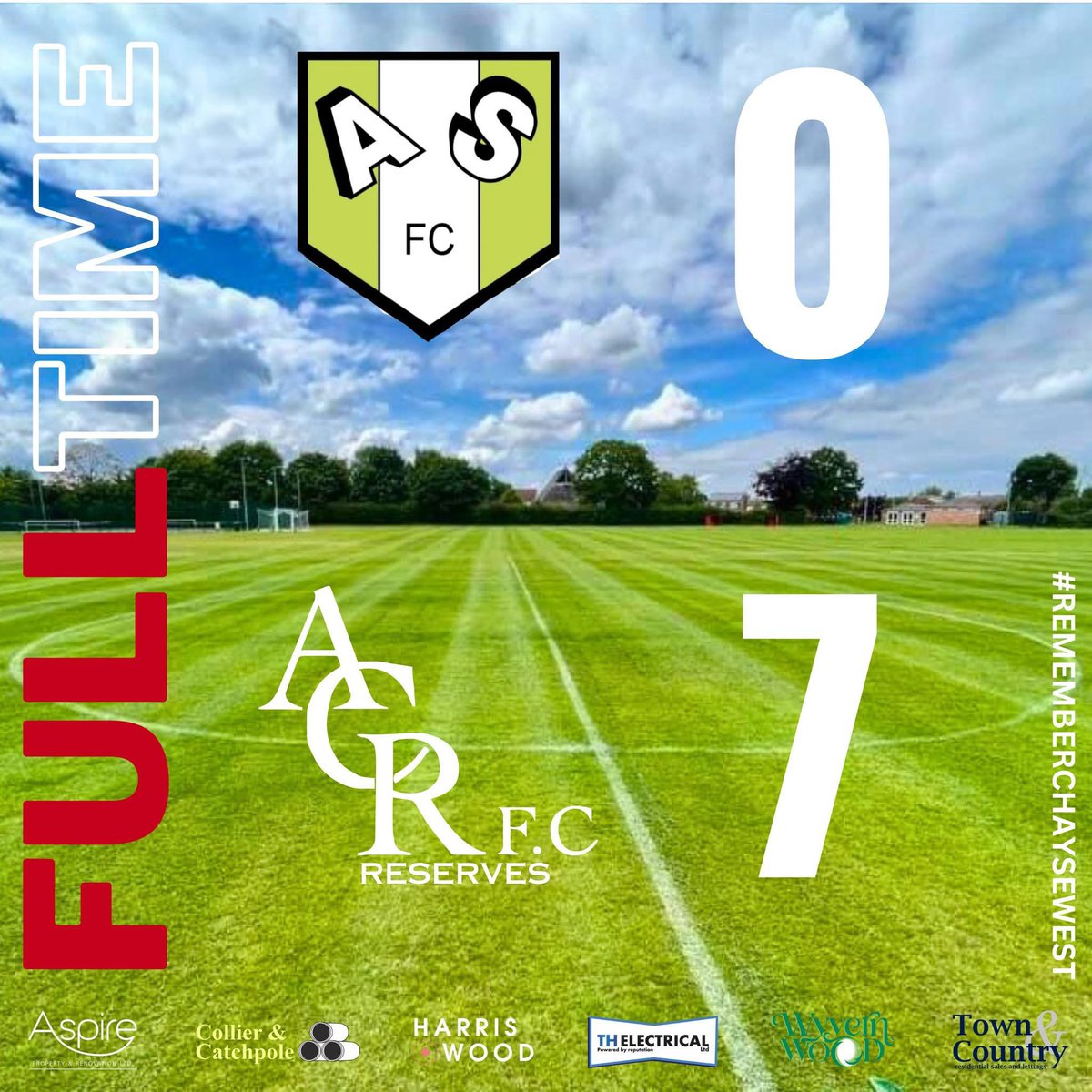 𝐀𝐧𝐨𝐭𝐡𝐞𝐫 𝟑 𝐩𝐨𝐢𝐧𝐭𝐬 𝐨𝐧 𝐭𝐡𝐞 𝐫𝐨𝐚𝐝

We travelled to cornard on Saturday and ran out 7-0 winners , credit to <a href="/assington_fc/">Assington Stanley Fc</a> for not giving up.

<a href="/mattgriff091996/">Matt griffin</a> ⚽️⚽️⚽️
<a href="/hass1915/">Hass1915</a> ⚽️
Roger⚽️
Ethan⚽️
<a href="/chris10collins/">cc. 🇬🇭🇮🇪🏴󠁧󠁢󠁥󠁮󠁧󠁿</a> ⚽️

MOTM <a href="/Ethan97978297/">Ethan</a> 🏆

#ACR
#REMEMBERCHAYSEWEST