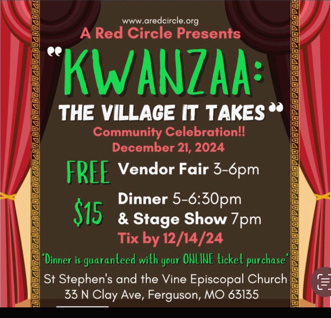 MATADORDIAMOND's tweet photo. Come One &amp; Come All for this KWANZAA COMMUNITY CELEBRATION!!! @matadordiamonds will be one of many vendors to enjoy any last minute holiday shopping for your loved ones. We look forward to meeting you and making connections

#matadordiamonds💎
#kwanzaa 

https://t.co/qEDtvI9OSc https://t.co/MQrC8l1PJ1