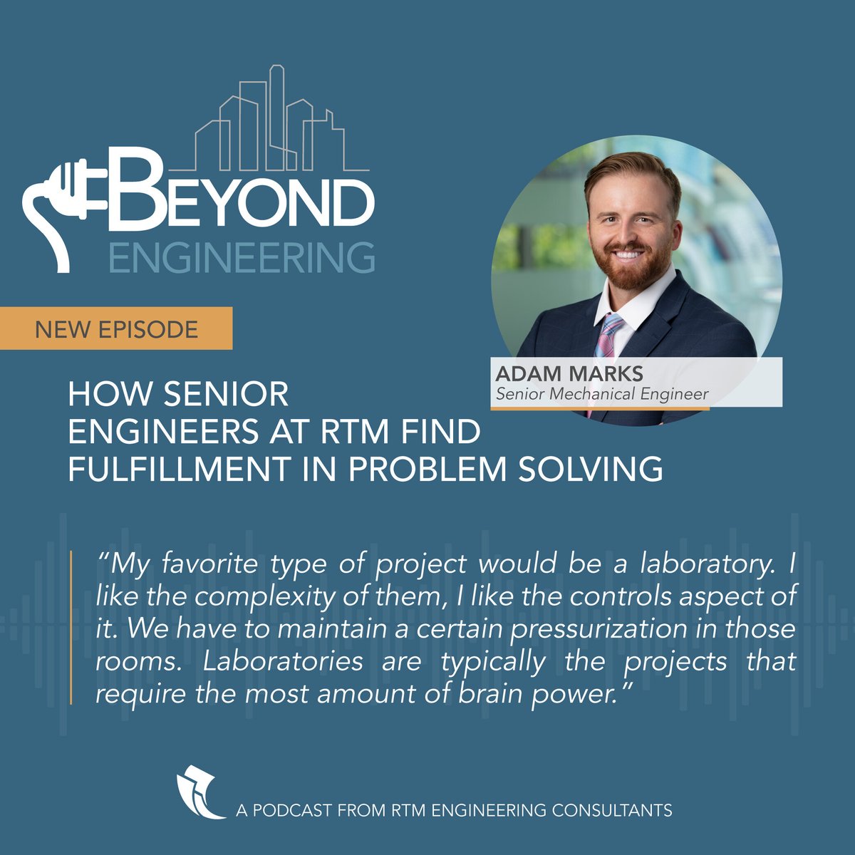 RTM_ENG's tweet image. For many problem-solving provides variety &amp;amp; challenge to keep them engaged in their careers. Listen as Dave Piluski chats with Adam Marks about how tackling new challenges daily keeps him energized. Listen: hubs.ly/Q030dwbP0
#RTMengineering #beyondengineering #careergrowth