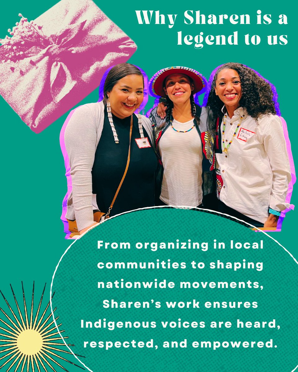 🎉 A legend among us: Sharen Kickingwoman of ACLU Montana! Sharen’s leadership in Indigenous justice, advocacy, and community organizing has made a profound impact across Montana and beyond. Thank you for all you do, Sharen! 🧡