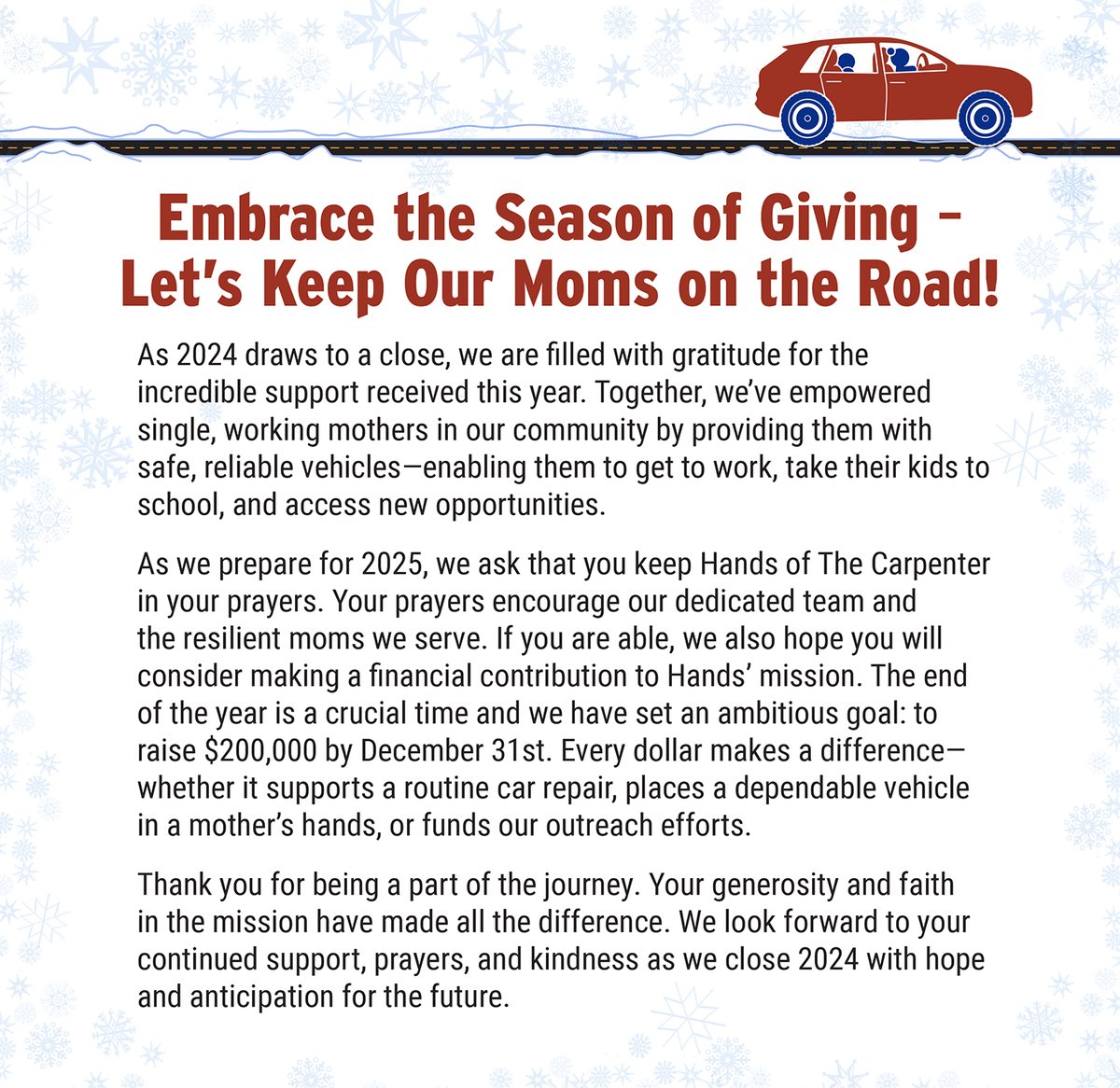hands_colorado's tweet photo. Your generosity is making a lasting difference in the lives of the women that we serve! Embrace the season of giving and help keep local moms on the road!

https://t.co/AfyKRy4m75 https://t.co/xXeL0VYNrd