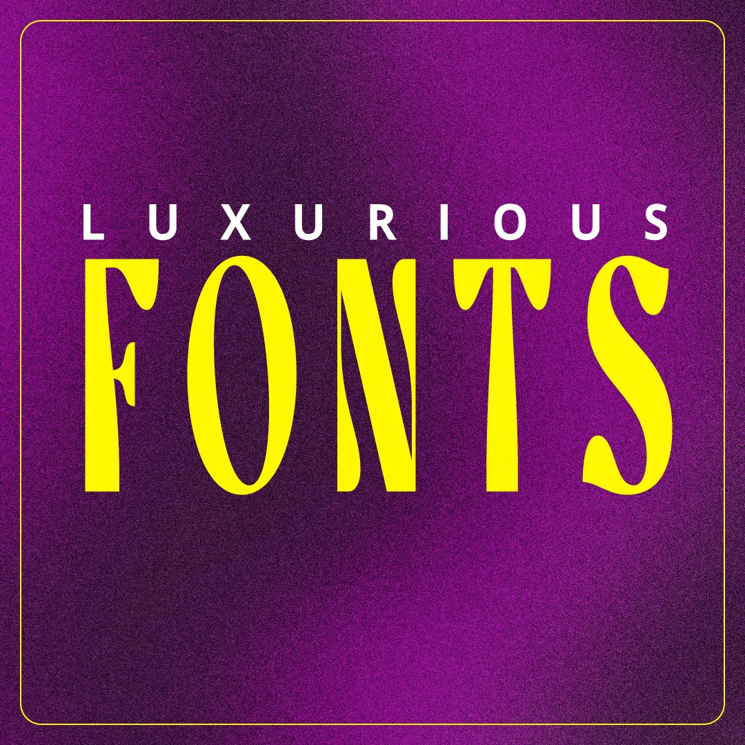 algrowvert's tweet image. Add Elegance to Your Projects with These Luxurious Fonts.
👉 Contact us for premium design solutions at Algrowvert!

#algrowvert #luxuriousfonts #graphicdesign #designinspiration #fontdesign #brandingelements #luxurydesign #fontcollection #designtrends #premiumdesign