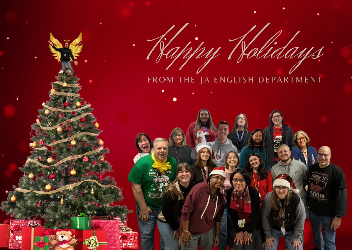Happy Holidays from the JA English Department! 🦅 #JAHS