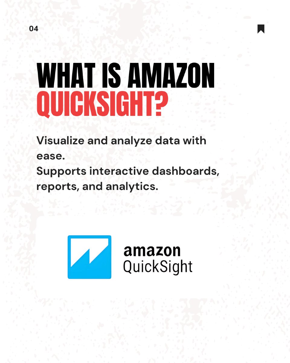 TrackItCloud's tweet image. Amazon Q Business now integrates with Amazon QuickSight!
Unify structured and unstructured data for smarter, faster decisions. Get real-time insights from documents, dashboards, and more—all in one app.
#AmazonQBusiness #QuickSight #AWSIntegration #DataAnalytics #GenerativeAI