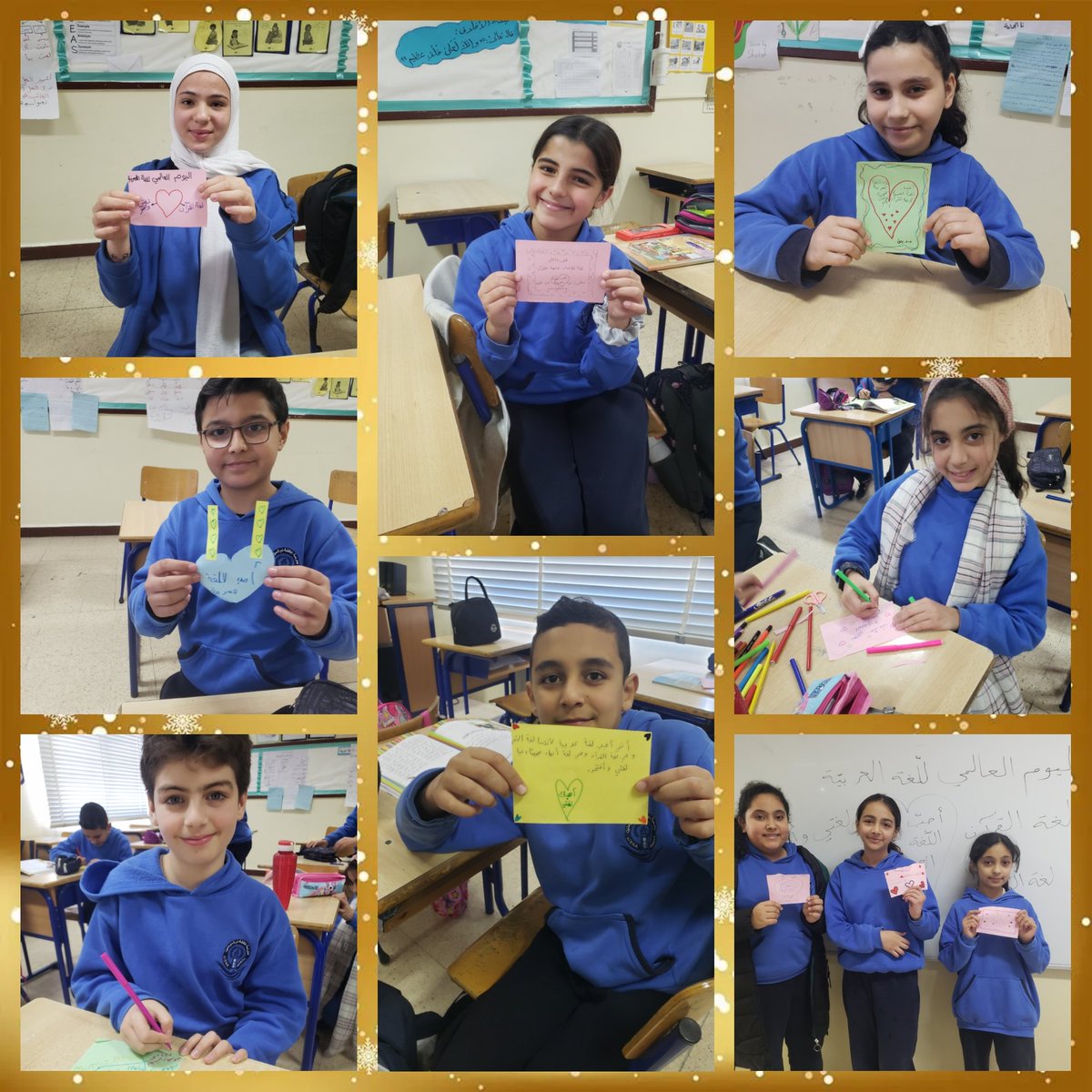 <a href="/MakAishaSchool/">MakAishaSchool</a> 
هي اللّسان الّذي في الأرض وحّدنا شرقًا وغربًا، وفي أعماقها العجبُ# بلغتنا العربيّة نفتخر❤اليوم العالمي للّغة العربيّة# ١٨ كانون الأوّل
متعلّمو الصّفّ السادس واو 
<a href="/MahfouzSahar/">Sahar Mahfouz</a>