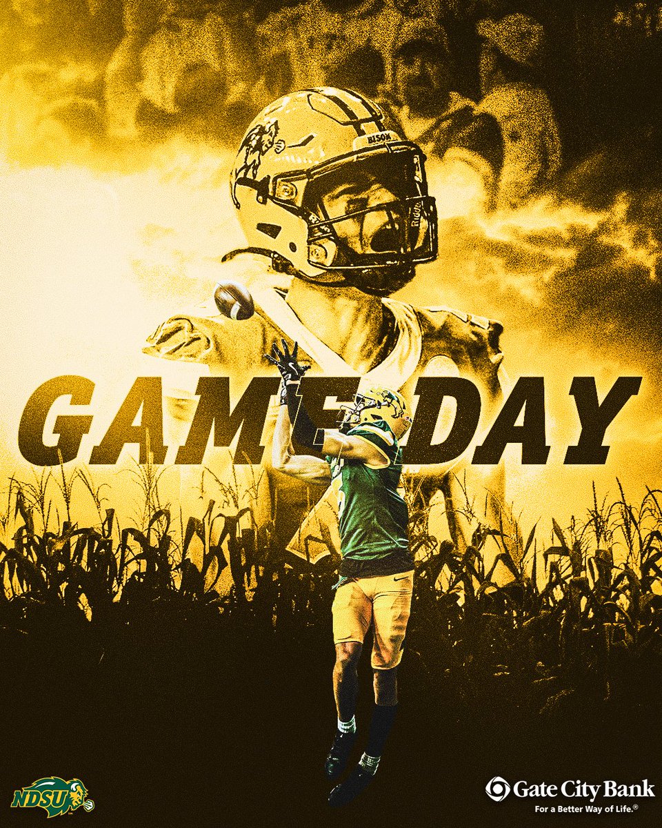 𝐃𝐄𝐅𝐄𝐍𝐃 𝐓𝐇𝐄 𝐃𝐎𝐌𝐄

🆚: South Dakota State
⏰: 11:00am
📌: Fargo, ND
🏟️: Fargodome
🎟️: GoBison.com/FB-Tix
📺: ABC/ESPN+: gobison.info/3ZHNsRP
🎙️: GoBison.com/listen
📊: gobison.info/4gHZZvw
📖: GoBison.com/FootballProgram