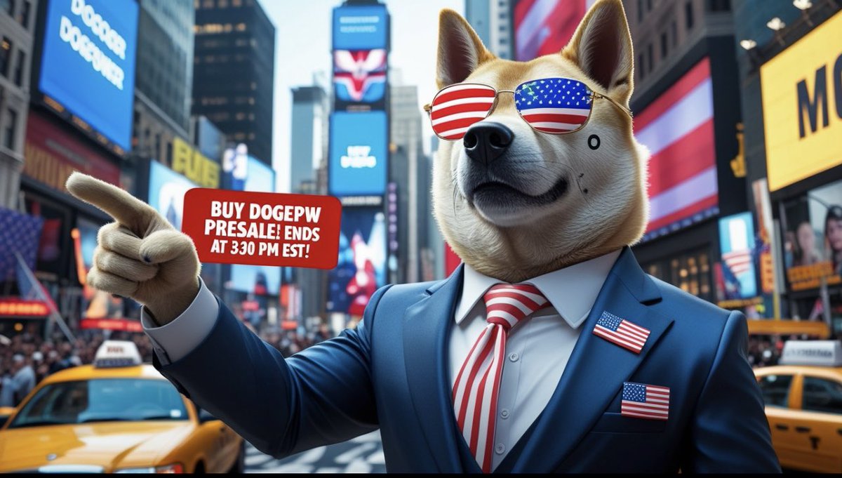 DogePower (@dogepower2024) on Twitter photo 🚀🐶 The Real Deal in Times Square!
DogePower is here—looking sharp with sunglasses, gold chains, and American flags, making a bold statement in the heart of NYC!
⏳ The DogePW Presale ends at 3:30 PM EST—don’t miss your chance to join the revolution and be part of history!
📈 🚀🐶 The Real Deal in Times Square!
DogePower is here—looking sharp with sunglasses, gold chains, and American flags, making a bold statement in the heart of NYC!
⏳ The DogePW Presale ends at 3:30 PM EST—don’t miss your chance to join the revolution and be part of history!
📈
