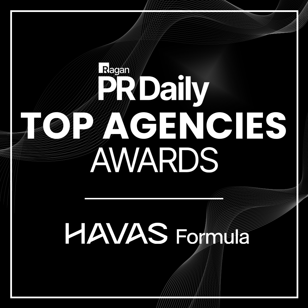 HavasFormula's tweet image. We’re so proud to announce that we’ve been included in PR Daily’s 2024 Top Agencies List, a prestigious recognition that celebrates the most innovative and effective PR and communications agencies from across the industry. 🏆 Thank you for this honor!