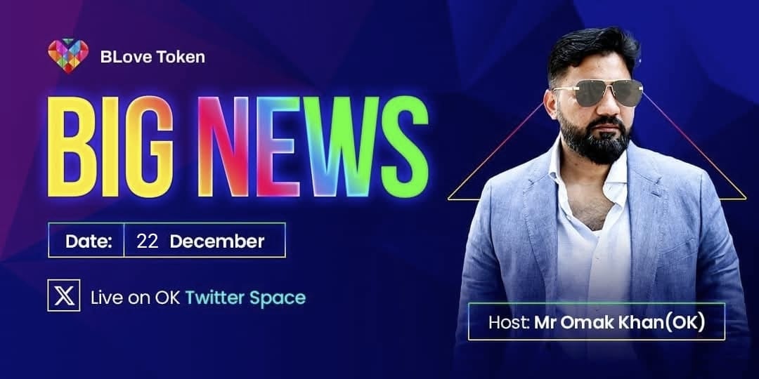 parwez_moh59850's tweet photo. B-Love Community, it's time for BREAKING NEWS! 🚨
Get ready for the BIGGEST Twitter Space yet, where we'll make HISTORY together,
This is not just a meeting, this is a game-changer! 🚀
Our founder, Mr. Omar Khan (OK), is personally joining us, and he has BIG NEWS to share, https://t.co/2sb3S1Dh5t