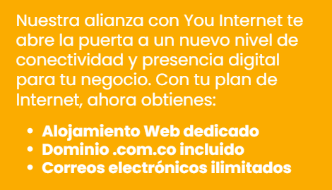 conexcol's tweet photo. 🚀Impulsa tu negocio con @conexcol y @youinternetco: alojamiento web dedicado, dominio .com.co y correos ilimitados para un crecimiento sin fronteras.🌐
#ConexcolCloud #YouInternet #AliadosDigitales https://t.co/XnzC8hlSyQ