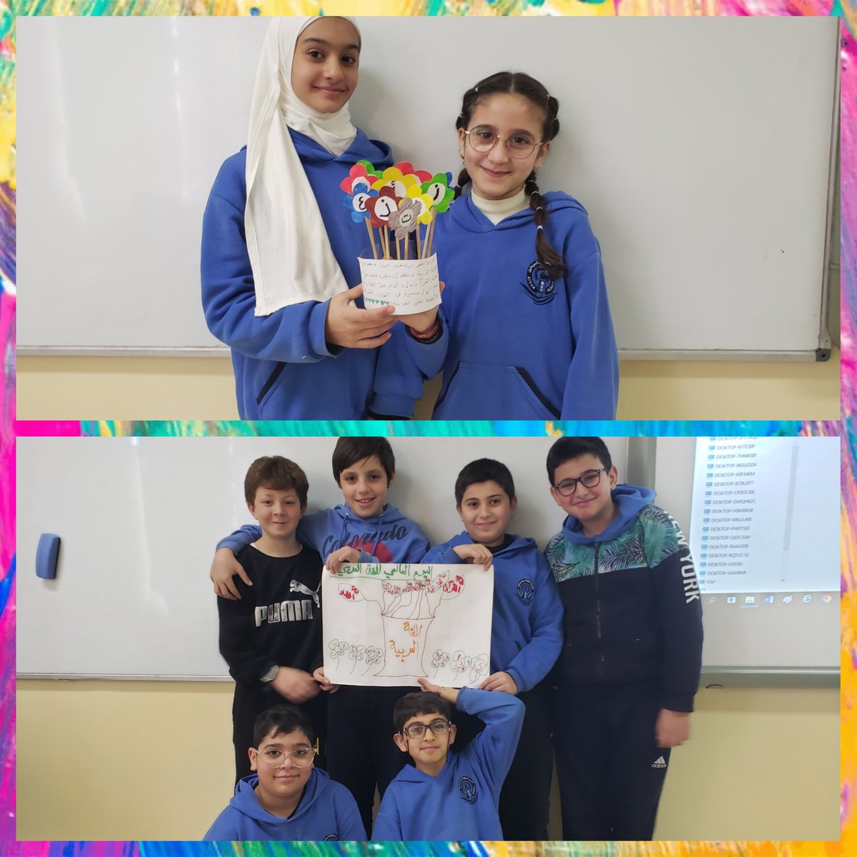 <a href="/MakAishaSchool/">MakAishaSchool</a> 
اكتسبت الجمال والإبداع من جمال حروفها عندما تُنطق وتُسمع وتُكتب💙 تتميّز بأصالة ماضيها فهي من أقدم اللّغات في العالم
متعلّمو الصفّ السادس زين# الاحتفاء بيوم اللّغة العربيّة# 
<a href="/MahfouzSahar/">Sahar Mahfouz</a>