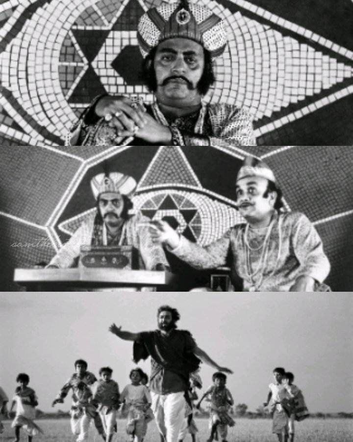 SAMTHEBESTEST_'s tweet photo. #SatyajitRay's Satirical Fantasy #HirakRajarDeshe completes 44 years today. A sequel to his earlier satire #GoopyGyneBaghaByne (1969), it won 3 National Awards. The only Ray films which had a comedy factor involved in large amount.
#44YearsOfHirakRajarDeshe

#TapenChatterjee https://t.co/ganoPqWLEP