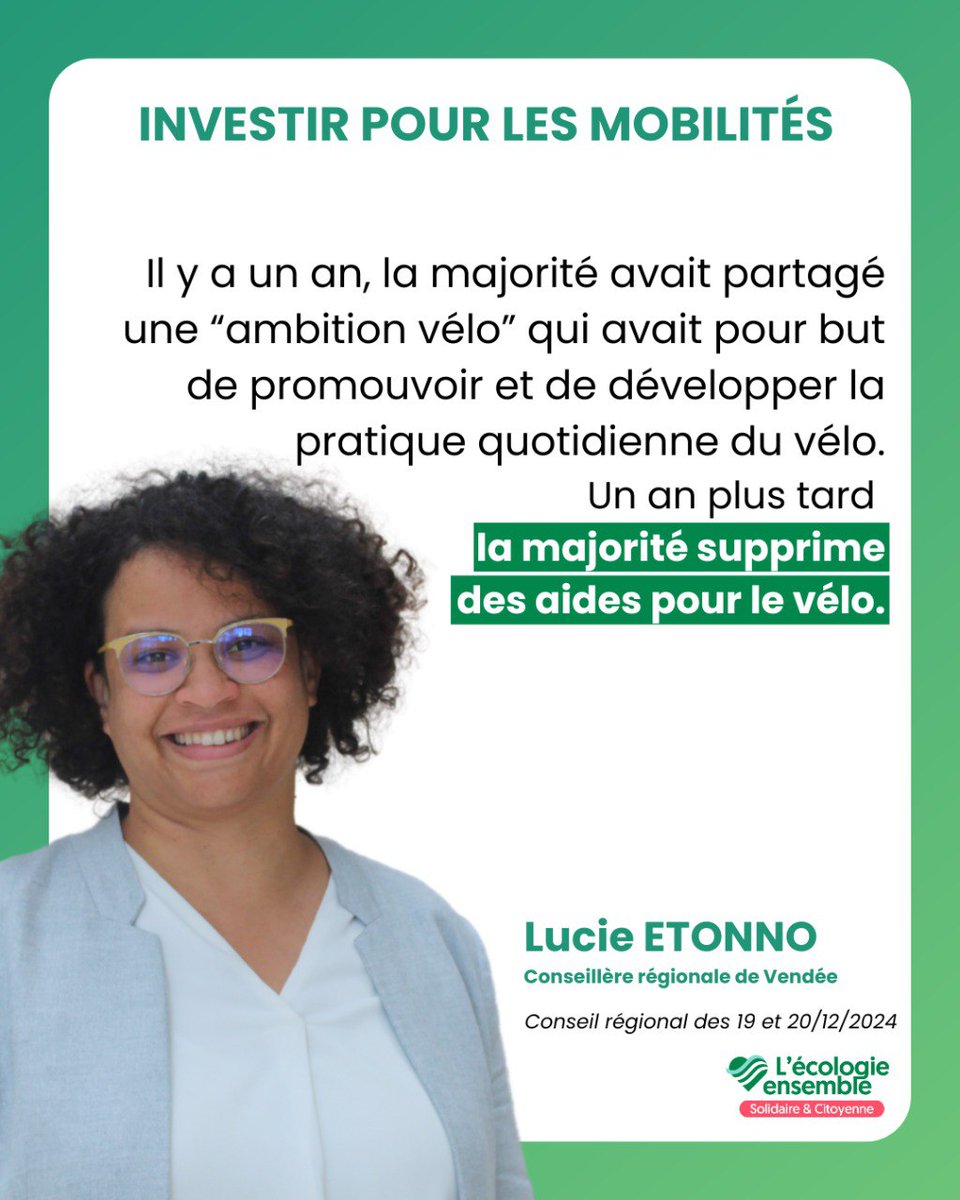 Les bonnes intentions exprimées dans le plan vélo présenté il y a 1 an resteront à l'état de paroles.

La majorité régionale acte la fin des aides à l'achat de vélo ou encore le développement de flotte de vélos en libre-service dans des gares  

#DirectPdL