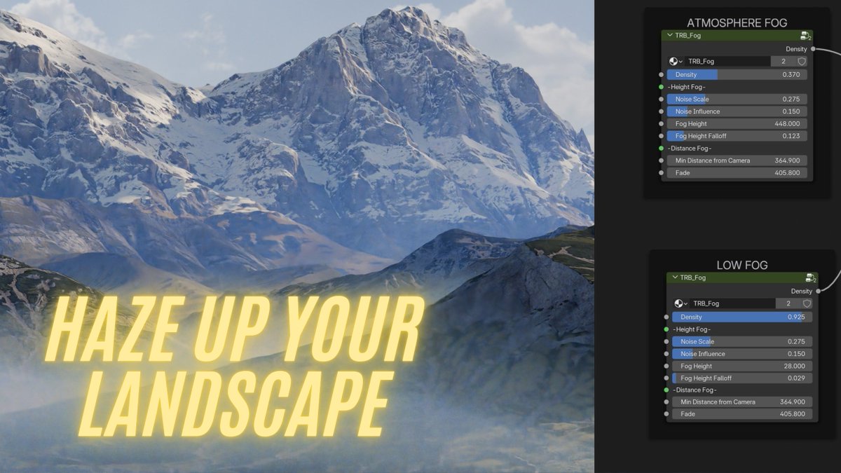 Small Update to the Blender version of Terrain Remix Brushes Addon, with the new Fog Scattering

youtu.be/L-FQiw43pp8

#b3d #blender