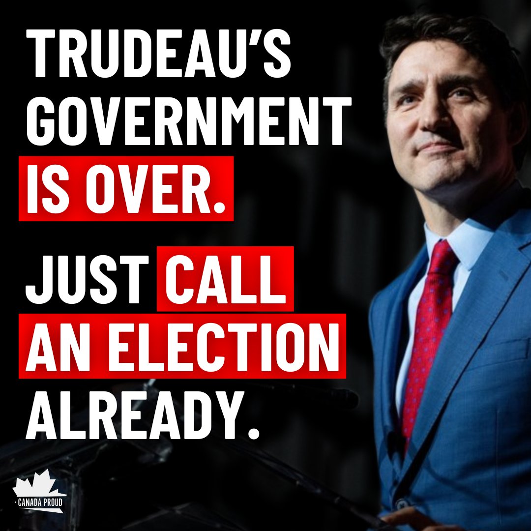 WeAreCanProud's tweet photo. Canadians want an election NOW! https://t.co/9mvjefrxkT