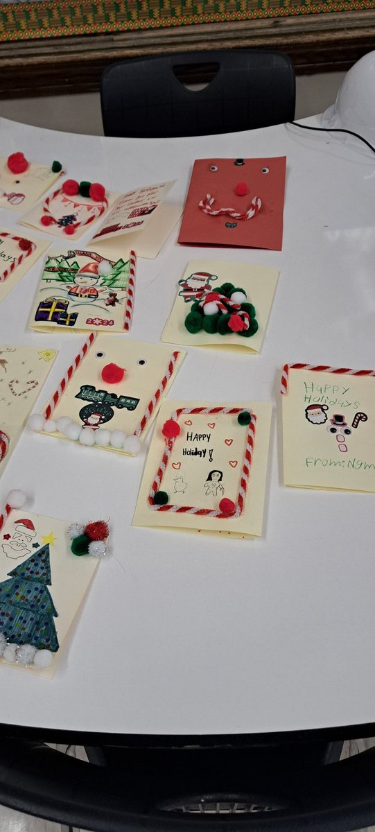 AleeButcher's tweet photo. So proud of my students who created Christmas Cards for the patients at the Veterans Hospital. Special shout out to Ms. Titmas in our Guidance Department who coordinated this activity. @NGreeneMidSch
@DrWJReilly https://t.co/85BwrACTfE