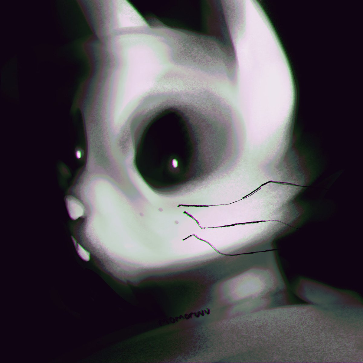 RabbitTommy's tweet photo. @Lolmixerlolmix Heck, why not - lemme show ya Tommy! My self-aware OC! 

(His mask is his face so it can blink, talk etc) https://t.co/xKNvuFSST8