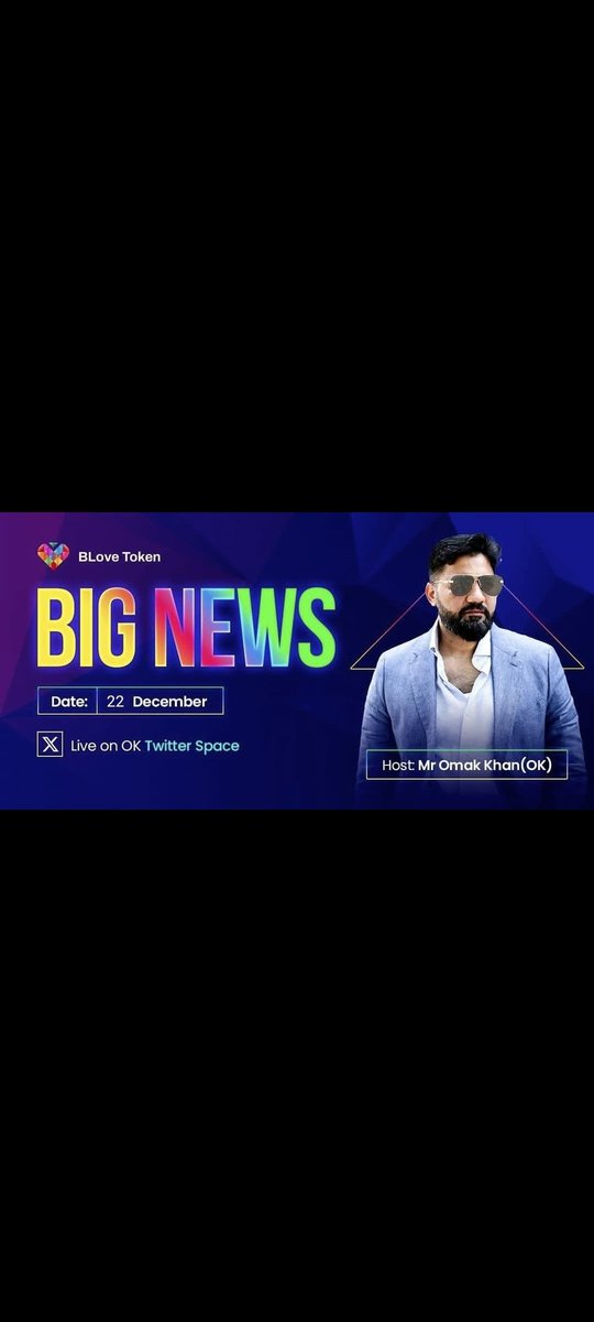 B-Love Community, it's time for BREAKING NEWS! 🚨
Get ready for the BIGGEST Twitter Space yet, where we'll make HISTORY together,
This is not just a meeting, this is a game-changer! 🚀

Our founder, Mr. Omar Khan (OK), is personally joining us, and he has BIG NEWS to share,✅