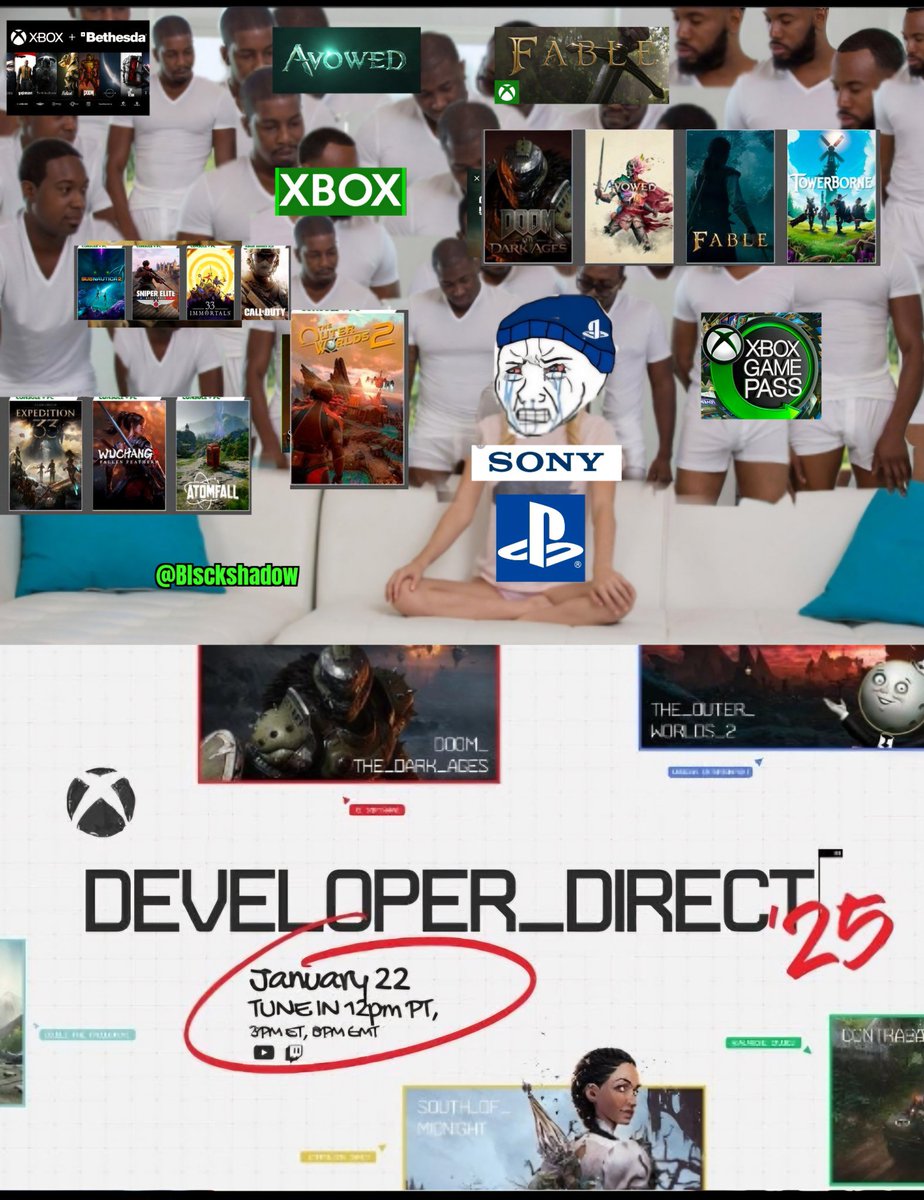 Blsckshadow's tweet photo. Rumor se viene otro gran evento de #Xbox un #Developerdirect2025 veremos todas las novedades y fechas de lanzamientos que tendremos este año cual es el juego que más esperas?? https://t.co/2gNdhxeBce
