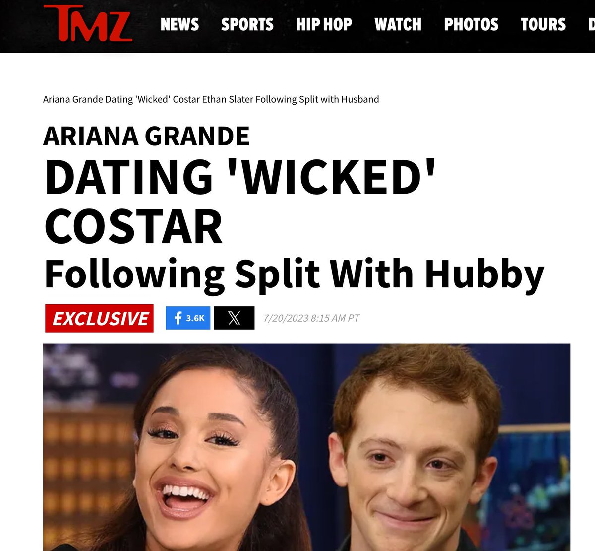 Don't let Ariana's cult convince you that there was no cheating. Lilly was wishing her husband a happy birthday just a month before TMZ's report.

Mind you, Lilly moved to the UK to support him during Wicked's filming while taking care of their 2-month-old baby.
