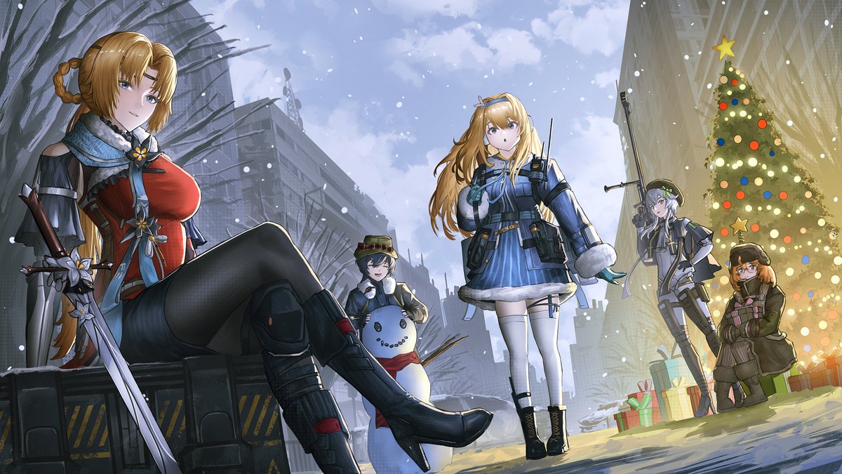 Angelo2602_'s tweet image. Merry Christmas From Glass Island Squad!
#GirlsFrontline2Exilium #gfl2exiliumFanWorkContest