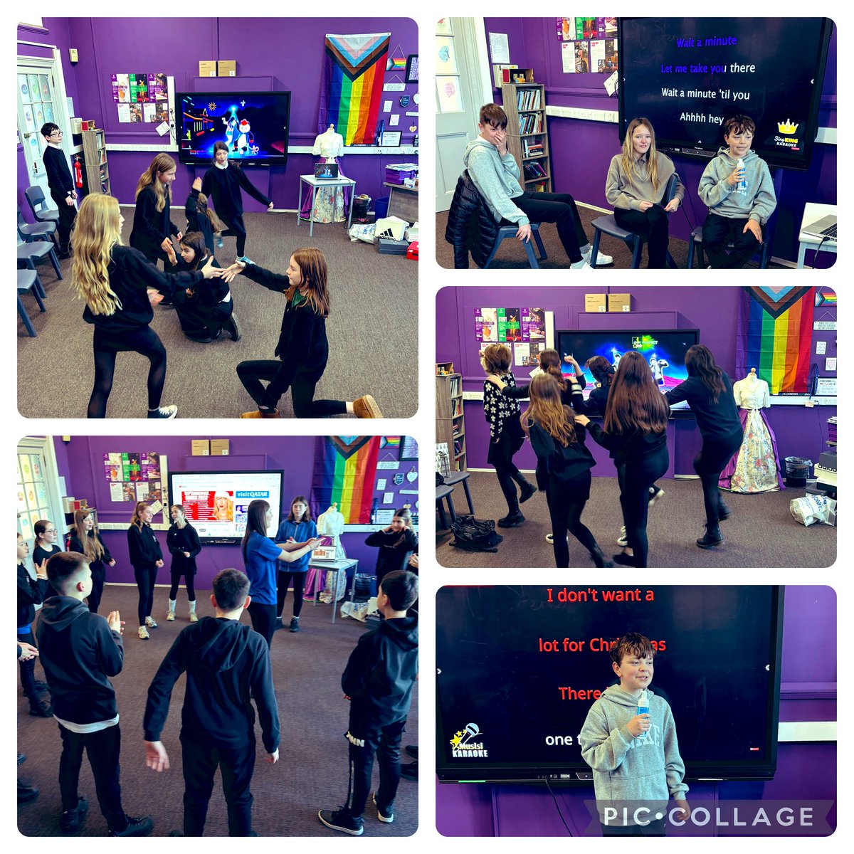 Perth Academy Performing Arts (@pa_perform_arts) on Twitter photo Pupils were getting into the Christmas spirit earlier today!🎅🏻🎄☃️❄️
They did karaoke, Just Dance, & some pupil-led activities which help improve concentration & focus in Drama!🎭
Great to see pupils having fun!😊
#PerformingArts #Drama #TeamPA #RISE💙
<a href="/perthacademy/">Perth Academy</a> Pupils were getting into the Christmas spirit earlier today!🎅🏻🎄☃️❄️
They did karaoke, Just Dance, & some pupil-led activities which help improve concentration & focus in Drama!🎭
Great to see pupils having fun!😊
#PerformingArts #Drama #TeamPA #RISE💙
<a href="/perthacademy/">Perth Academy</a>