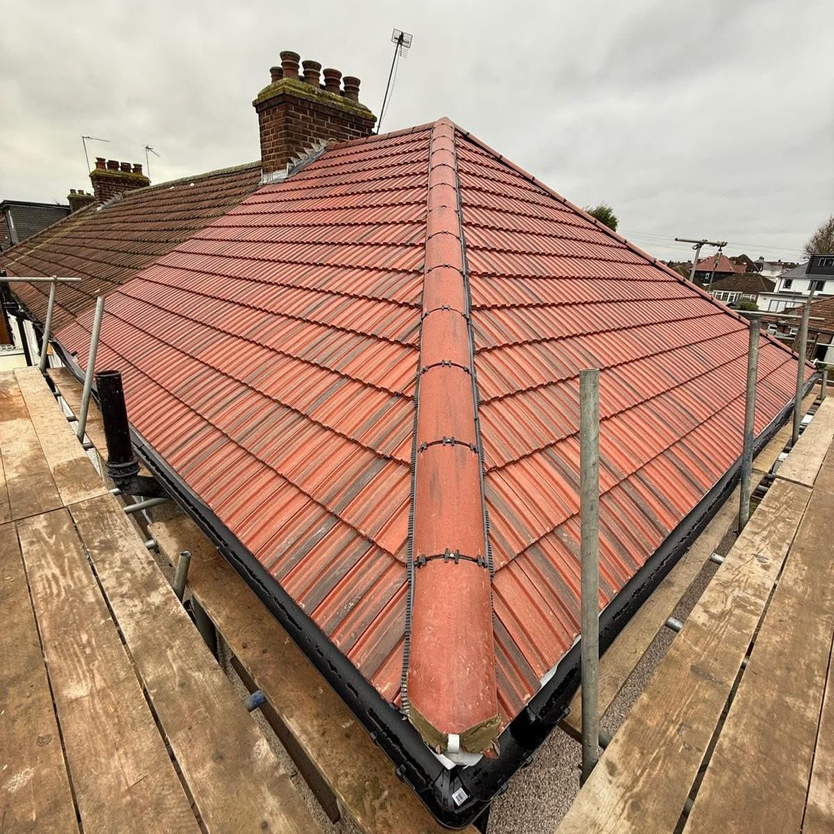 Highly recommend this company for roofing repairs. Scaffold went up sat, roofers started Monday and finished by Tuesday🥳👍👏Croydon  property maintenance  great work 👏👏👏👏