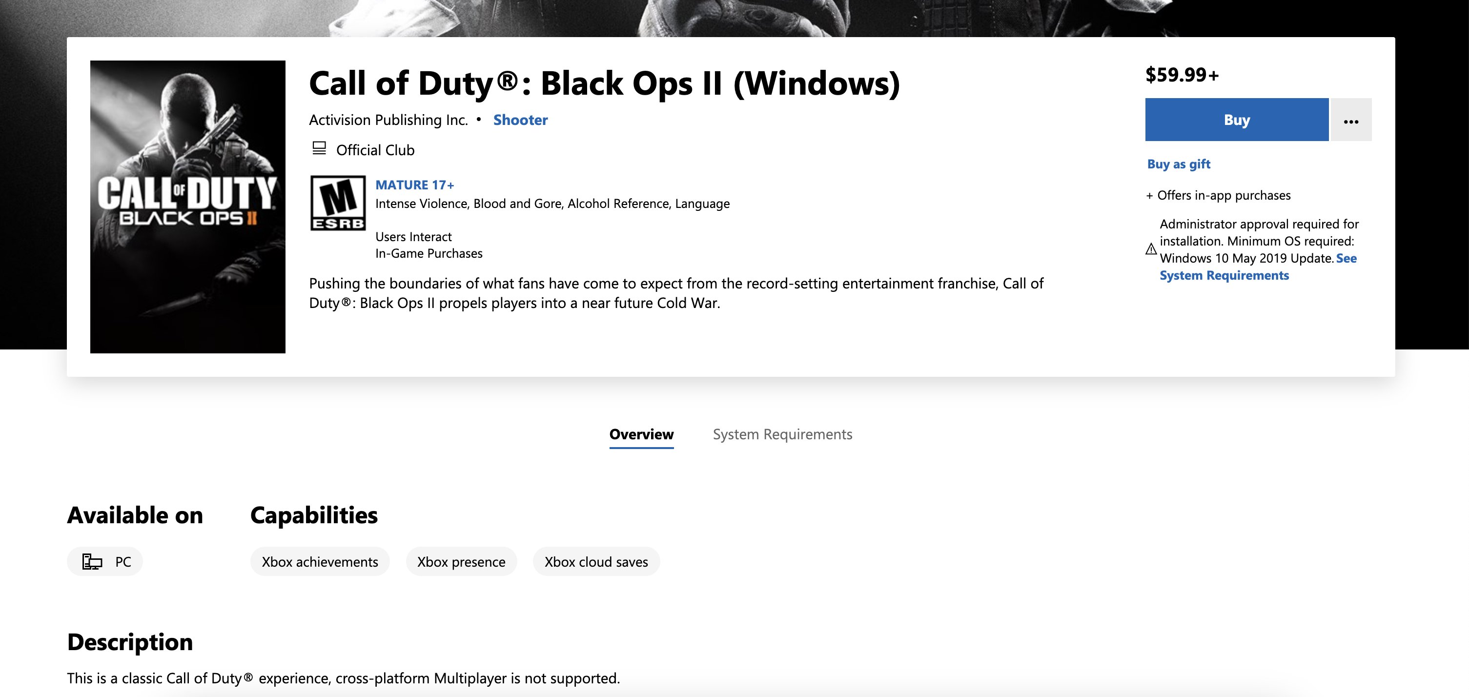Black ops 2 microsoft store discount
