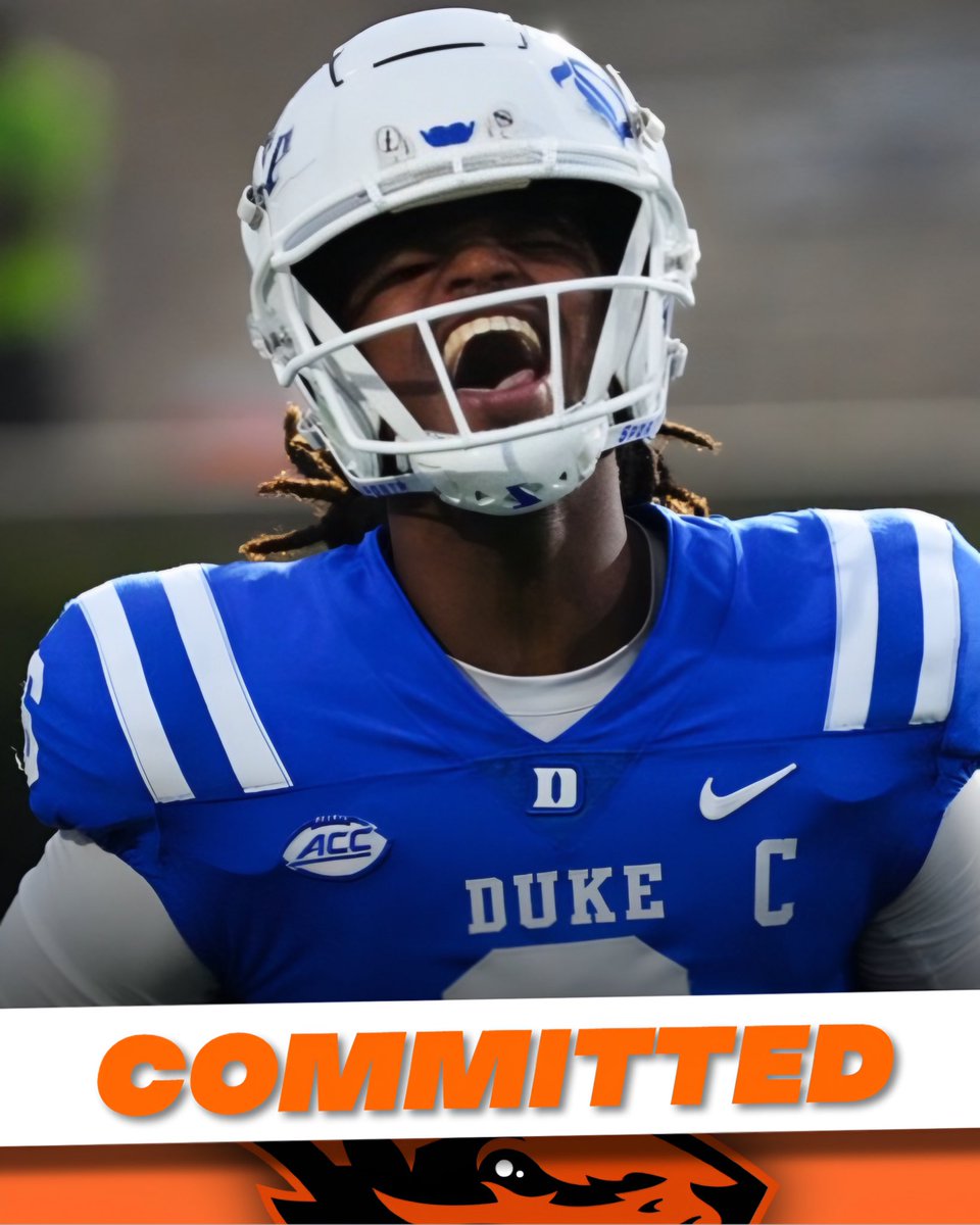 🦫🔒

Duke Transfer QB Maalik Murphy has COMMITTED TO OREGON STATE!!! WOWW!!!!

The highest ever rated QB commit in PROGRAM HISTORY is officially here!! The 4 star Transfer threw for 2,933yds and 26TD last season for the Blue Devils. WHAT A LAND FROM BRAY AND CO!!!! WELCOME HOME!